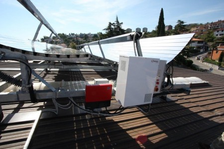 Sončna kogeneracija, sočasna proizvodnja električne in toplotne energije – prva komercialna montaža v Evropi!